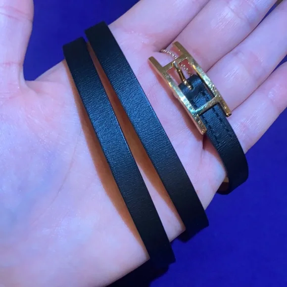 HERMES TRIPLE WRAP BRACELET🤎🖤 REVERSIBLE - Picture 2 of 3